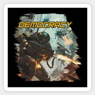 Helldivers democracy hd2 Sticker